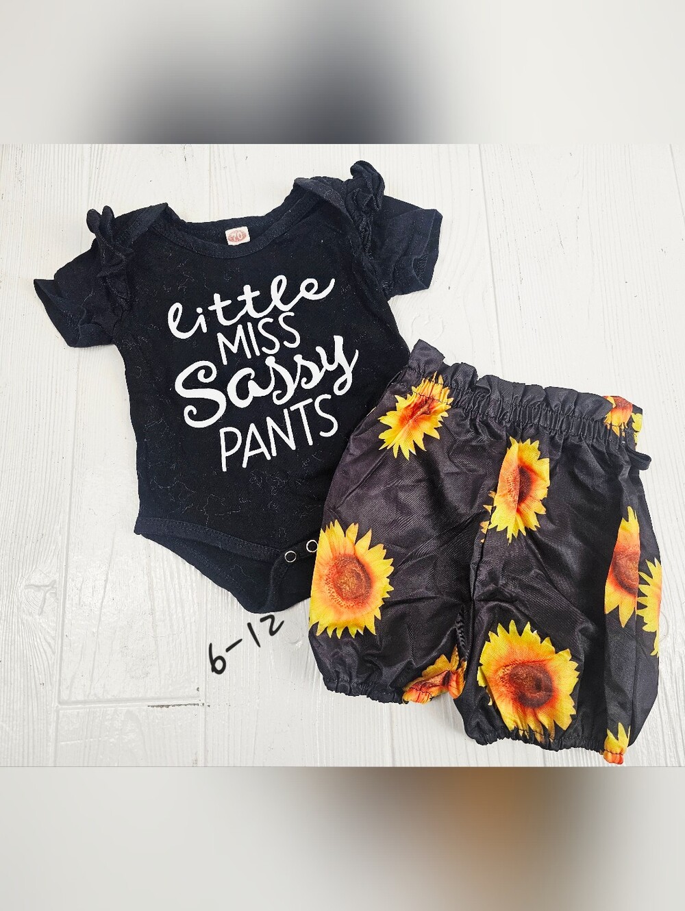 Little Miss Sassy Pants Baby Girls Outfit